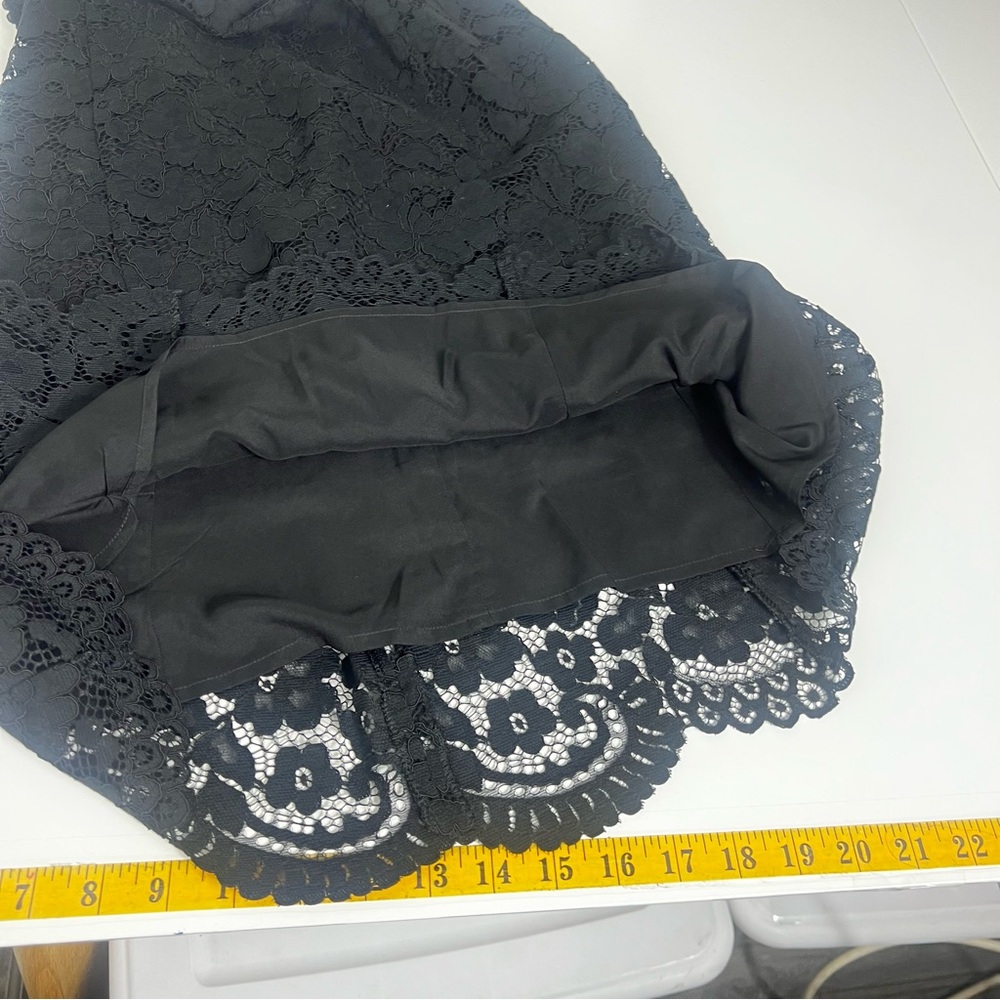 Express High Waisted Lace Peplum Midi Pencil Skirt Size 10 NWT - Picture 12 of 15